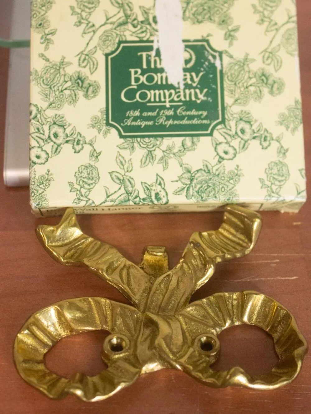 The Bombay Company Brass Bow wall Hook